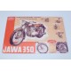 CEDULE - JAWA 350 PÉRÁK - UTILITY AND ECONOMY  - (30X20CM)